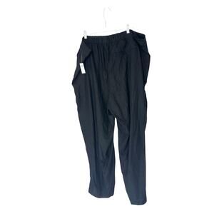 Old Navy Pants Plus Black Basic Stretch Lagenlook Relaxed Wide Leg Size 3X